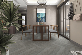 白金色橡木魚骨拼花,進口地板,環保地板