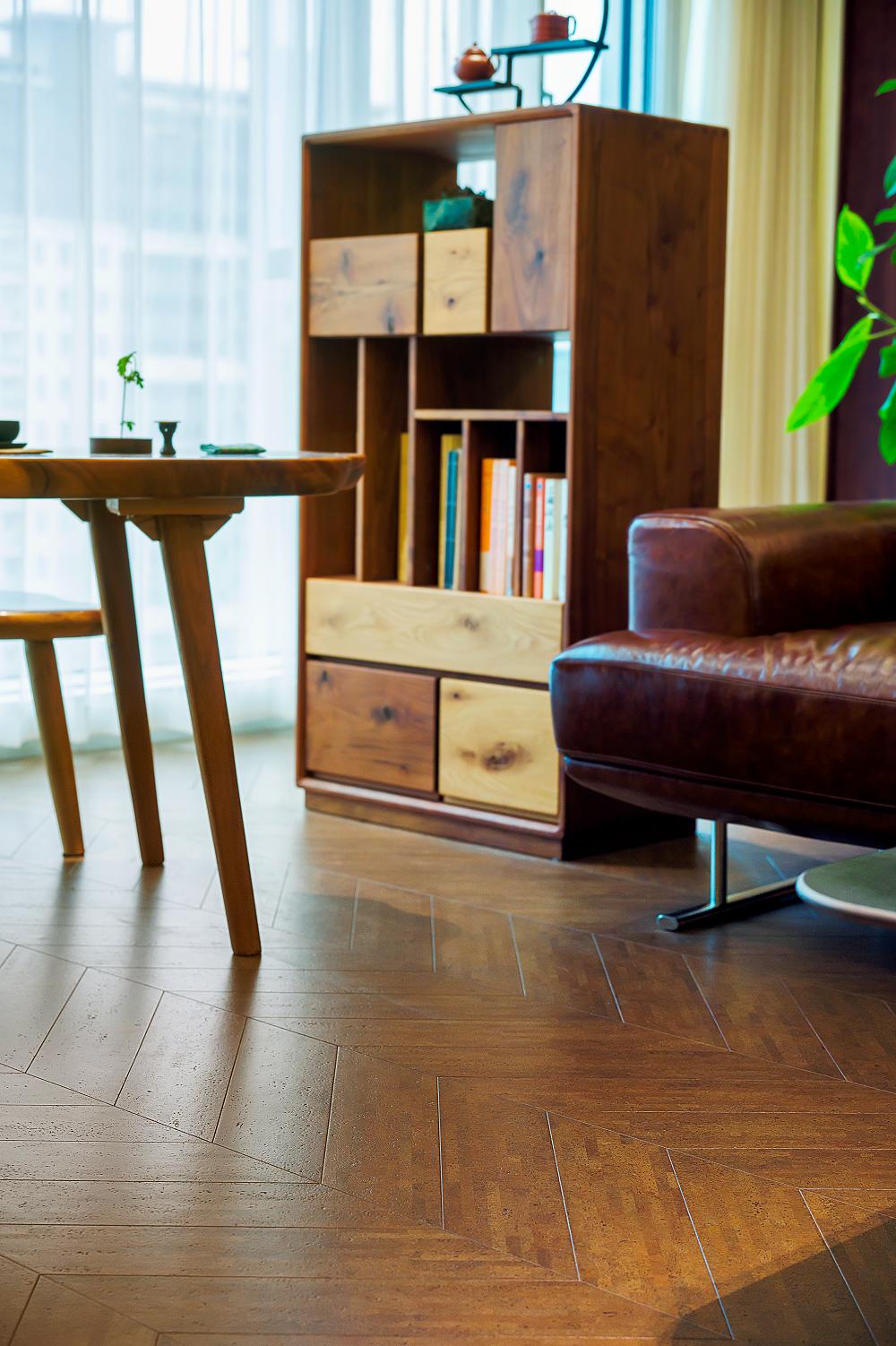 中式風新家的靈魂，居然是這塊軟木地板 圖片10