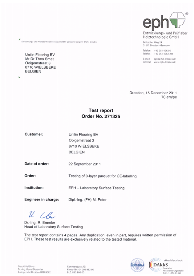 甲醛和熱傳導(dǎo)（三層實木復(fù)合地板）